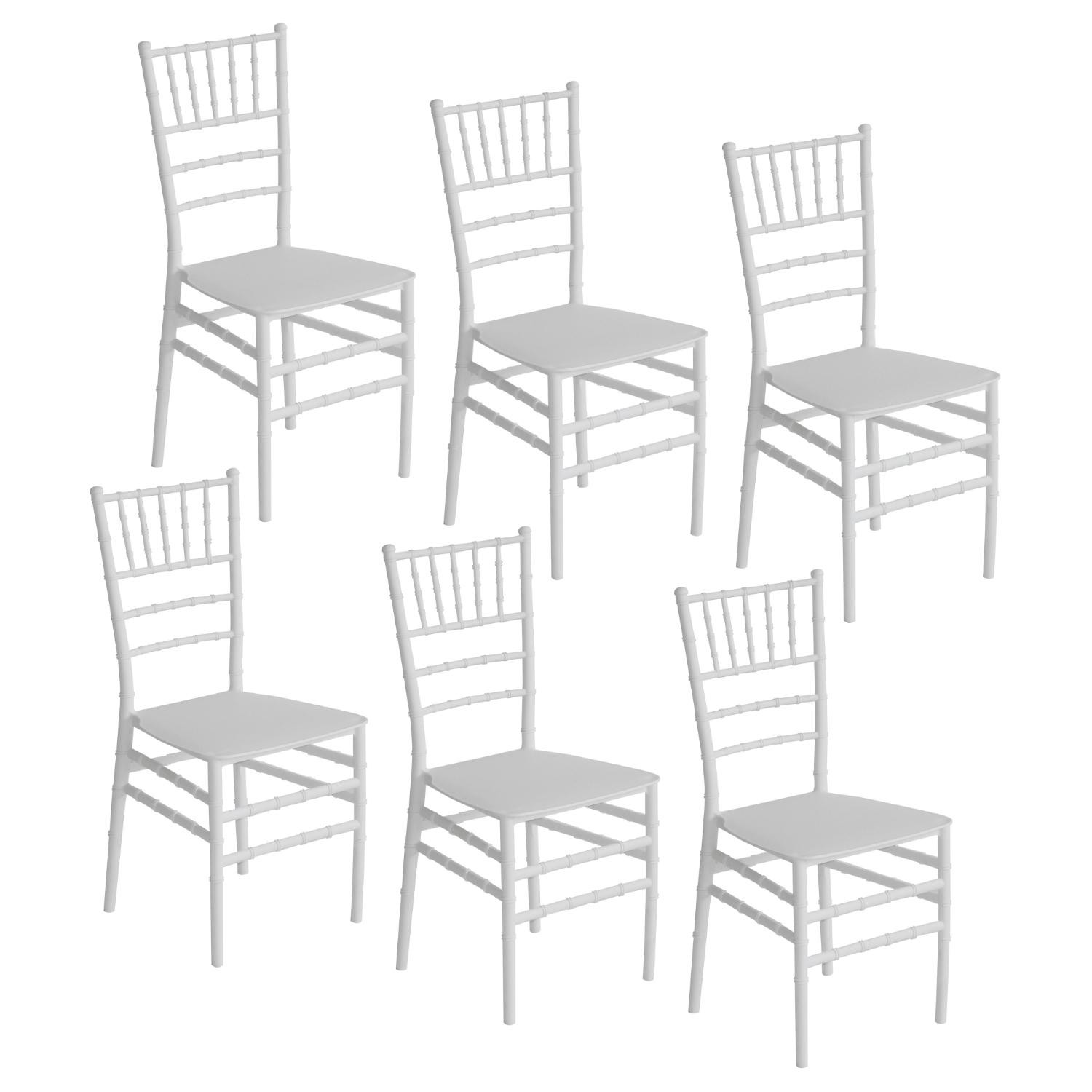 Pack 6 Sillas para Catering Apilables Dorothy 45x43x88cm 7house Sillas y Sillones de Exterior 1
